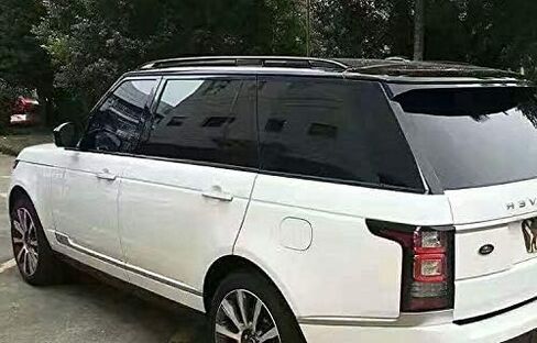 رف سقف الألومنيوم لـ Range Rover LWB 2013-2022 أشرطة العارضة لتخزين شحن الأمتعة الآمن متينة لمغامرات السفر Sliver & Black (4pcs) أ in Saudi Arabia