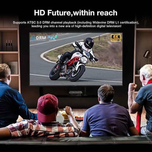 GtMedia Converter X1 Ultra-HD TV Texorder & USB Recorder-ATSC 3.0/1.0 + Clear QAM ، Wi-Fi Dual-Band ، 4K@60 in Kuwait