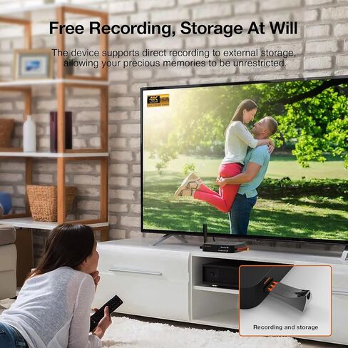 GtMedia Converter X1 Ultra-HD TV Texorder & USB Recorder-ATSC 3.0/1.0 + Clear QAM ، Wi-Fi Dual-Band ، 4K@60 in Kuwait