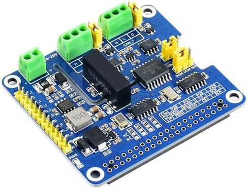Waveshare 2-channel (2-CH) CAN CAN FD CAN HAT for Raspberry PI مع دوائر الحماية المتعددة على متن الطائرة الأصلية CAN 2.0 CAN TO THE 8MBPS DATA in Saudi Arabia