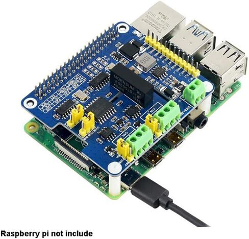 Waveshare 2-channel (2-CH) CAN CAN FD CAN HAT for Raspberry PI مع دوائر الحماية المتعددة على متن الطائرة الأصلية CAN 2.0 CAN TO THE 8MBPS DATA in Saudi Arabia