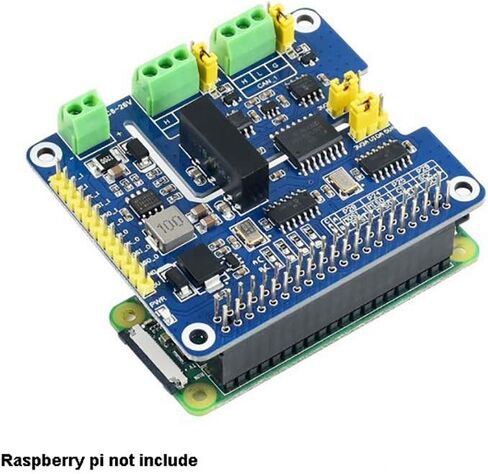Waveshare 2-channel (2-CH) CAN CAN FD CAN HAT for Raspberry PI مع دوائر الحماية المتعددة على متن الطائرة الأصلية CAN 2.0 CAN TO THE 8MBPS DATA in Saudi Arabia