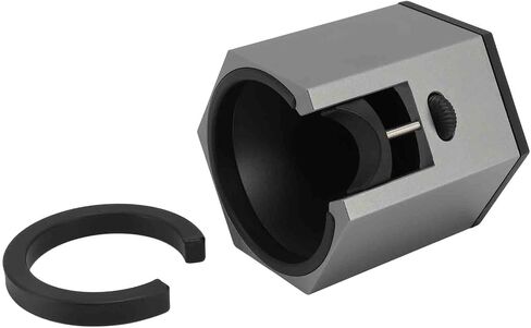 Coffee Portafilter Holder Stand with Adjustable Height Knob and Removable Bracket Cover, Aluminum Alloy Non Slip Base for Restaurants Homes Cafes (Silver) in Saudi Arabia