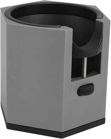 Coffee Portafilter Holder Stand with Adjustable Height Knob and Removable Bracket Cover, Aluminum Alloy Non Slip Base for Restaurants Homes Cafes (Silver) in Saudi Arabia