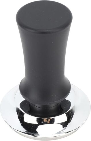 Tamper Hand Tamper, Stainless Steel Stainless Steel Espresso Tamper with Comfortable Grip for Coffee Machine Accessories (Black Flat Bottom) in Kuwait