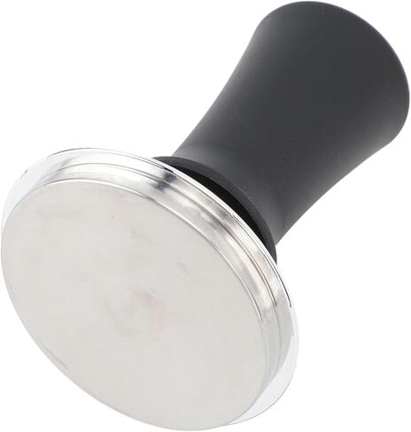 Tamper Hand Tamper, Stainless Steel Stainless Steel Espresso Tamper with Comfortable Grip for Coffee Machine Accessories (Black Flat Bottom) in Kuwait
