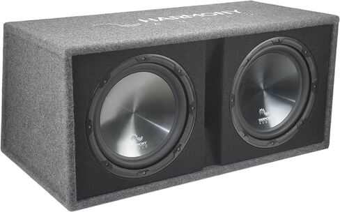 Harmony Audio HA-RD12 Car Rhythm Loaded Dual 12" Vented 1200W Sub Box Enclosure in Saudi Arabia