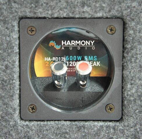 Harmony Audio HA-RD12 Car Rhythm Loaded Dual 12" Vented 1200W Sub Box Enclosure in Saudi Arabia