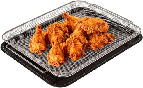 أجهزة GE Air Air Fryer Sgency و Racher For For ، 15 × 12 بوصة ، و 360 درجة من الحرارة للنتائج المقرمشة ، وفرن آمن إلى 500 درجة فهرنهايت ، وآمنة غسالة الصحون ، ودرج فتات ، ومعظم الأفران ، PM48x120 in Saudi Arabia