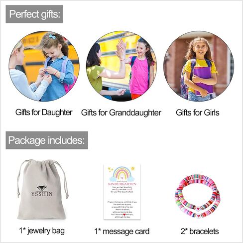 YSSHIN First Day of Kindergarten/School Bracelet Gift, Back to School Bracelet Mommy and Me in Kuwait