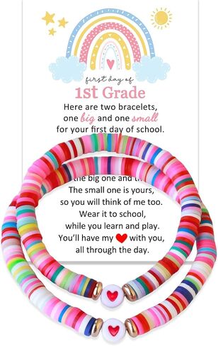 YSSHIN First Day of Kindergarten/School Bracelet Gift, Back to School Bracelet Mommy and Me in Kuwait