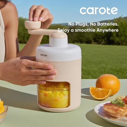 آلة جليد حلق Carote ، آلة مخروطات الثلج اليدوية للثلج مع صندوق ثلج للمطبخ والنزهة ، آلة Slushie ، خالية من BPA in Kuwait
