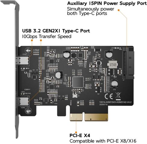 M.2 NVMe SSD to PCIe X16/X8/X4 Adapter Card with Aluminum Heatsink, Expansion for M.2 PCIe NVMe/AHCI M-Key 2280/2260/2242/2230 SSD, Tool Free in Saudi Arabia
