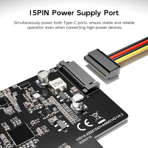 M.2 NVMe SSD to PCIe X16/X8/X4 Adapter Card with Aluminum Heatsink, Expansion for M.2 PCIe NVMe/AHCI M-Key 2280/2260/2242/2230 SSD, Tool Free in Saudi Arabia