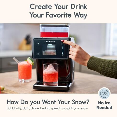 Snowlux Shaved Snowflake Ice Machine | Self-Cleaning, 8-Speed Custom Texture Control, Professional Cooling System, Sugar-Free Friendly | Smoothies, Snow Cones, Cocktails & Frozen Desserts in Saudi Arabia