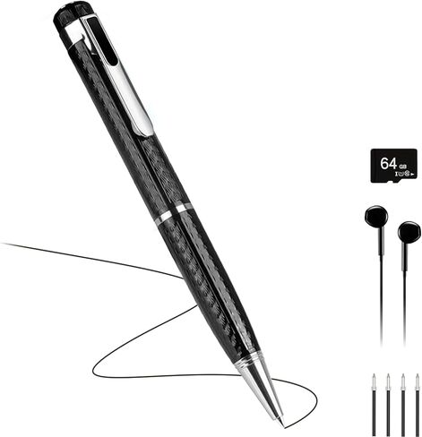 64GB Voice Recorder with Noise Cancellation - Clear Audio for Meetings, Lectures, Interviews | Portable Digital Recorder for Students & Professionals in Saudi Arabia
