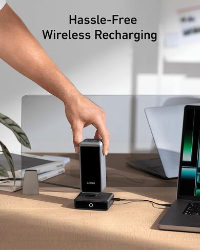 Anker Charging Base, 100W Fast Charging with 4 Ports, for Anker Prime Power Bank, Compatible with MacBook, iPhone 15/15 Plus/15 Pro/15 Pro Max/14 Series, Samsung, Pixel (Power Bank Not Included) in Saudi Arabia