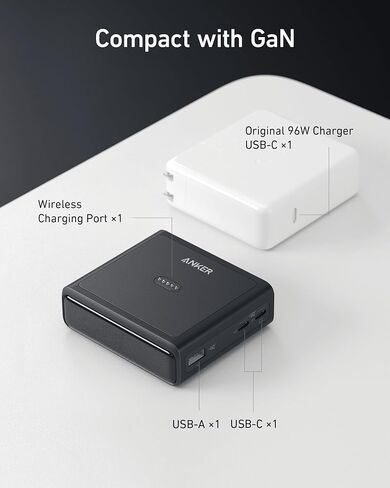 Anker Charging Base, 100W Fast Charging with 4 Ports, for Anker Prime Power Bank, Compatible with MacBook, iPhone 15/15 Plus/15 Pro/15 Pro Max/14 Series, Samsung, Pixel (Power Bank Not Included) in Saudi Arabia