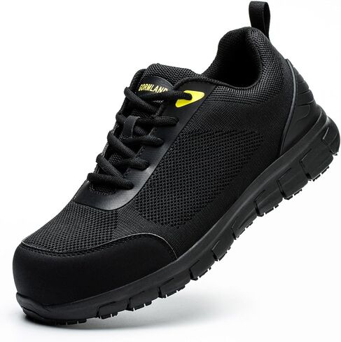Composite Toe Shoes for Men Non Slip Work Shoes ESD Shoes Steel Toe Sneakers Shoes Puncture Proof Safety Shoes Construction Breathable Lightweight in Saudi Arabia