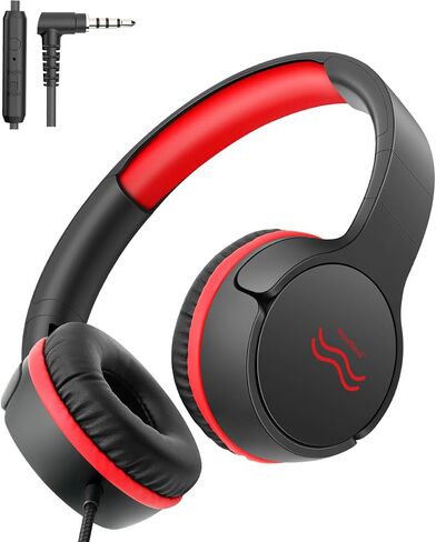 Kids Headphones with Cord - Wired Headphones for Kids, 85/94dB Volume Limited for Safe Listening, Comfortable & Durable, 3.6mm Jack for School, Tablet, Travel, PinkPurple in Saudi Arabia