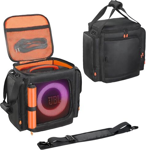 Carrying Case Portable Bag Travelling Case Compatible with JBL Partybox Encore Essential 2/ Essential Party Speaker, Extra Pockets for Microphone,Charger,Cable,Accessories in Saudi Arabia