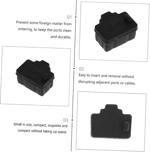 VABUELLY 50pcs Ethernet Port Dust Capts لجهاز التوجيه للكمبيوتر الشخصي والوزن الخفيف سهل الاستخدام من موانئ الغبار والأوساخ in Kuwait