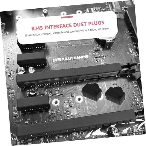 VABUELLY 50pcs Ethernet Port Dust Capts لجهاز التوجيه للكمبيوتر الشخصي والوزن الخفيف سهل الاستخدام من موانئ الغبار والأوساخ in Kuwait
