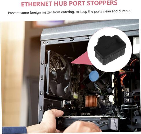 VABUELLY 50pcs Ethernet Port Dust Capts لجهاز التوجيه للكمبيوتر الشخصي والوزن الخفيف سهل الاستخدام من موانئ الغبار والأوساخ in Kuwait