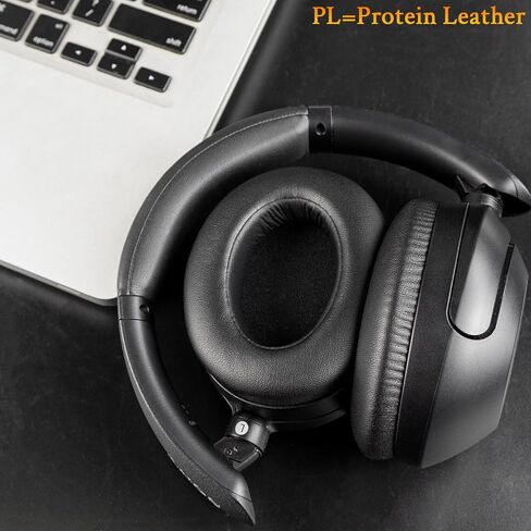 SOULWIT Earpads Cushions Replacement for Sony WH-XB910N Extra Bass Headphones, Ear Pads with Soft Protein Leather, Noise Isolation Foam - Black in Saudi Arabia