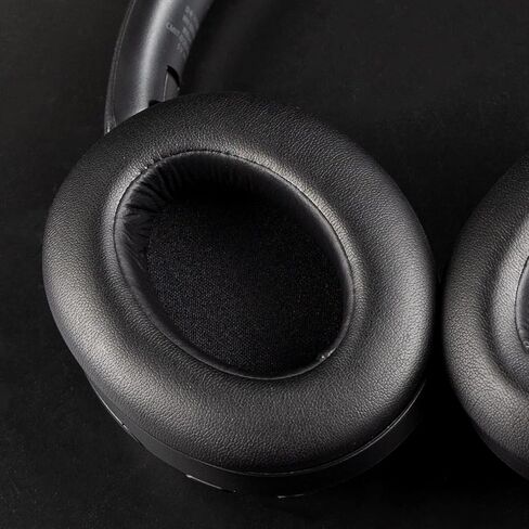 SOULWIT Earpads Cushions Replacement for Sony WH-XB910N Extra Bass Headphones, Ear Pads with Soft Protein Leather, Noise Isolation Foam - Black in Saudi Arabia