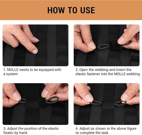 20 PCS MOLLE FACKEMNMENT KIT ، وأشرطة متعددة الأغراض لحامل اللوحة ، وحقيبة الظهر ، وملحقات السترة in Saudi Arabia