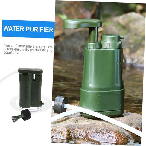 POPETPOP 1pc Outdoor Water Filter Purifier Portable Survival Water Filtration Device for Camping Hiking Emergency Preparedness Lightweight Compact Design for Easy Storage in Saudi Arabia