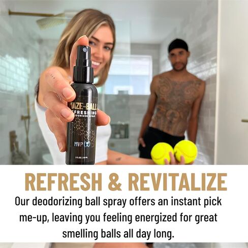 Derm Dude Amaze Ball Deodorant Spray for Men | Anti-Chafing Groin & Sack Spray with DeoPlex & Aloe Vera | Odor & Sweat Control for Private Parts | Talc-Free, 2oz (1 Pack) in Kuwait