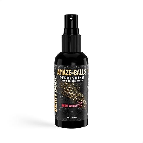 Derm Dude Amaze Ball Deodorant Spray for Men | Anti-Chafing Groin & Sack Spray with DeoPlex & Aloe Vera | Odor & Sweat Control for Private Parts | Talc-Free, 2oz (1 Pack) in Kuwait