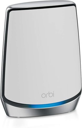 يعمل Netgear Orbi Ultra-Performance Tri-Band WiFi 6 الإضافية (RBS850) مع جهاز التوجيه Orbi WiFi 6 الخاص بك ، أضف ما يصل إلى 2500 قدم مربع ، وسرعة تصل إلى 6 جيجابت في الثانية | 11AX شبكة AX6000 in Saudi Arabia