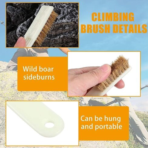 1pc Climbing Brush Cleaning Tool Portable Sterol Chalk Powerful Handlebar Climbing Outdoor Brick Cleaning Mountaineering Accessory Brush in Saudi Arabia