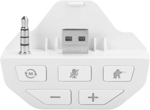 محول صوت محول سماعات الرأس ، محول سماعة الرأس لأجهزة Xbox One Gamepad ، محول محول سماعة الرأس الصوتية ، مع التحكم في اللعبة ومزامنة صوت الاستريو (أبيض) in Saudi Arabia