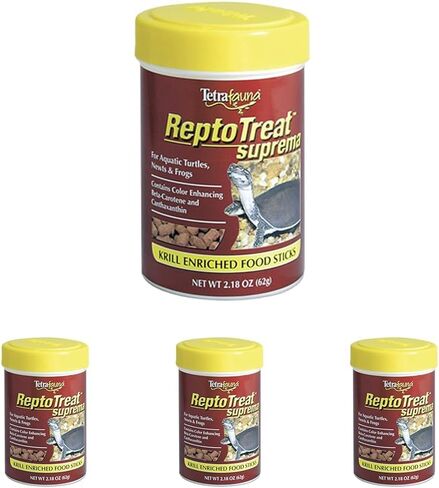 TetraFauna ReptoTreat Suprema 2.18 أونصة، مكمل غذائي للسلاحف المائية والسمندل والضفادع، عبوة واحدة in Saudi Arabia