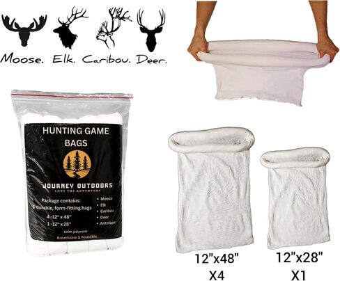 Field Dressing kit, Kill kit, Game Bags, tarp, Leak Proof Meat Bag, Paracord Rope, Nitrile Gloves, Shoulder Gloves, Flagging Tape, Large Cleaning Wipes, elk, Deer, Black in Saudi Arabia