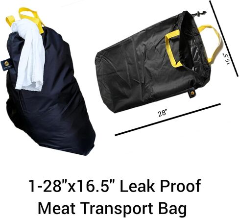 Field Dressing kit, Kill kit, Game Bags, tarp, Leak Proof Meat Bag, Paracord Rope, Nitrile Gloves, Shoulder Gloves, Flagging Tape, Large Cleaning Wipes, elk, Deer, Black in Saudi Arabia
