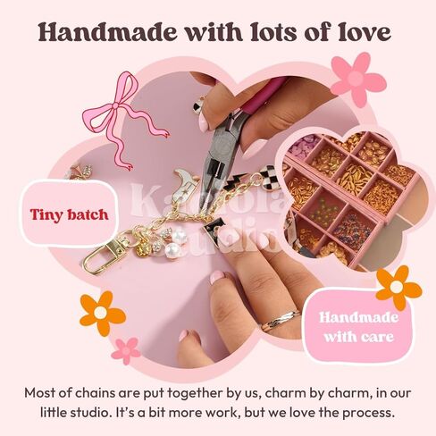 Kaciola Charms for E-reader, Cute Phone Charm Chains Bracelets Accessories for Readers Booklovers Women Men, Charms Compatible for E-Reader/Phone/Paper White (C01-C05) in Kuwait
