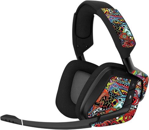 MightySkins Skin Compatible with Corsair Void Pro Gaming Headset - Cotton Candy | Protective, Durable, and Unique Vinyl Decal wrap Cover | Easy to Apply, Remove, and Change Styles | Made in The USA in Saudi Arabia