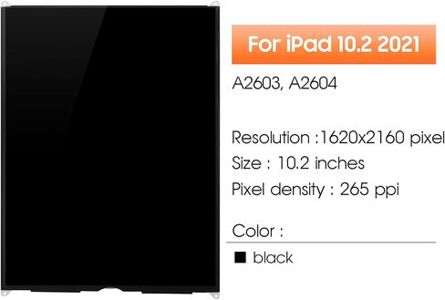 LCD لـ iPad 10.2 2021 استبدال الشاشة لـ iPad 9 Generation Display Panel A2602 ، A2603 ، A2604 ، A2605 شاشة LCD Tablet لـ IPAD 9th Gen LCD. in Saudi Arabia