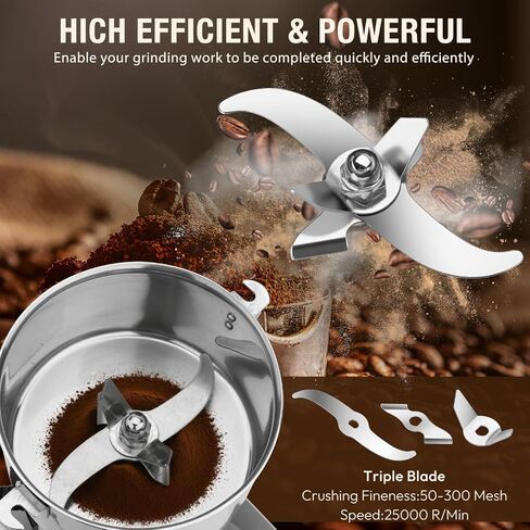 Electric Grain Mill Grinder-800g 110V 3000W Performance Grain Mill,Suitable for Kitchen, Household,Commercial Use of Crushing Dry Grains,Spices,Herbs,Coffee,Corn,Pepper Grinder.(800g) in Saudi Arabia