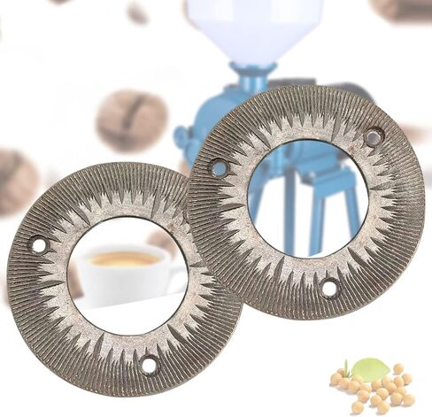2Pcs Grinding Plates for 3000W 110V Electric Grain Mill, Heavy Duty Commercial Grain Grinder Machine, Grinding Sheets Dry Grain Grinding Machine Plates in Kuwait