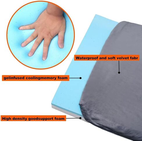 Memory Sponge Camping Camping مناسبة لحصير النوم البالغة للماء ، والمراتب الأرضية المفة ، والمراتب القابلة للطي ، والمراتب الضيوف. in Saudi Arabia