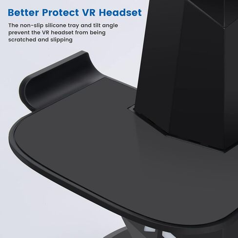 Lampelc VR Charging Stand for Meta/Oculus Quest 3, Quest 2 Headset, Controllers and VR Accessories, VR Headset Charging Dock with LED Lights, Type C Charging Port in Kuwait