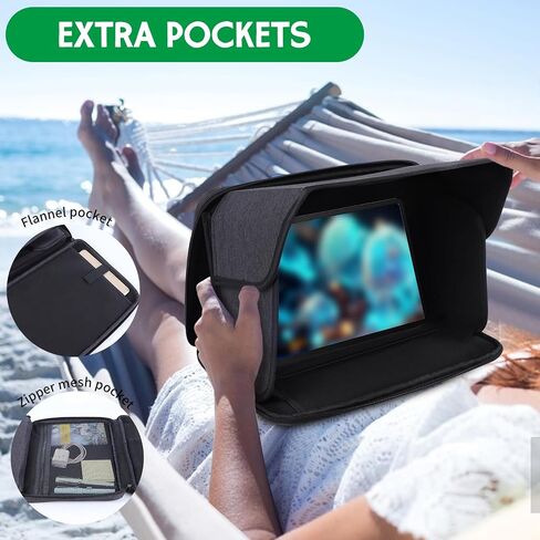 iPad Sun Shade Tablet Case for 8-8.5 Inch ، iPad Sun Glare Shield Shield Shield Cover Cover Cover Sunshade Travel Lage ، 8-8.5 '' in Kuwait