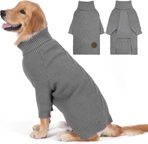 cyeollo Dog Sweater Long Sleeve Warm Knit Sweaters for Small Dogs Cats Boy in Kuwait