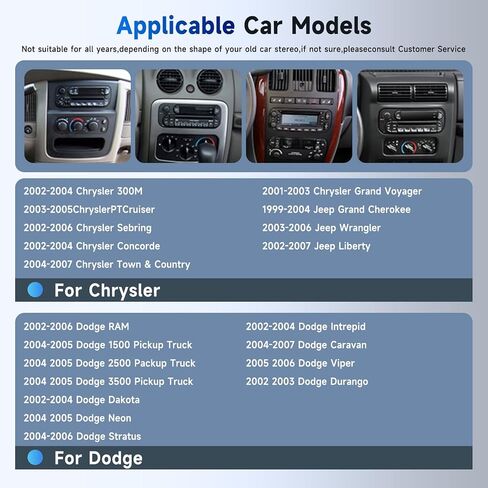 2+64G Radio for Dodge Ram 1500/2500/3500 2002-2006,for Jeep Grand Cherokee 1999-2004,for Jeep Wrangler 2003-2006-Android Wireless CarPlay Android Auto 6.86" IPS Touch Screen Car Radio for Dodge Ram in Saudi Arabia